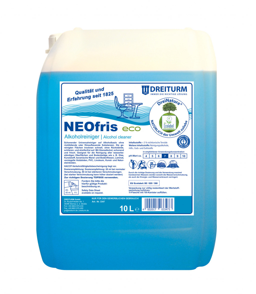 Dreiturm Neofris Eco Alkoholreiniger, 10 l Kanister