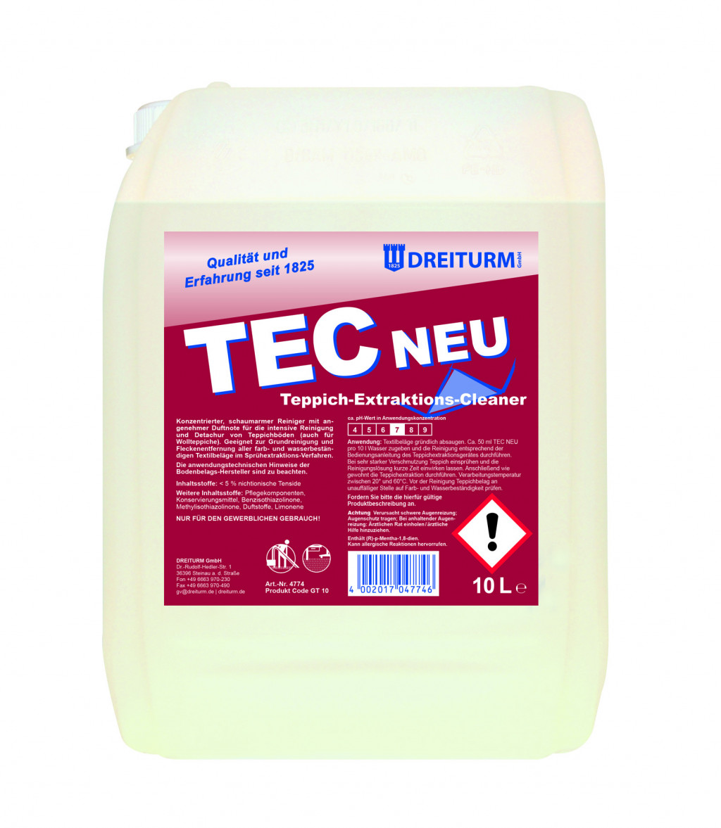 Dreiturm Teppichreiniger TEC neu, 10 l Kanister