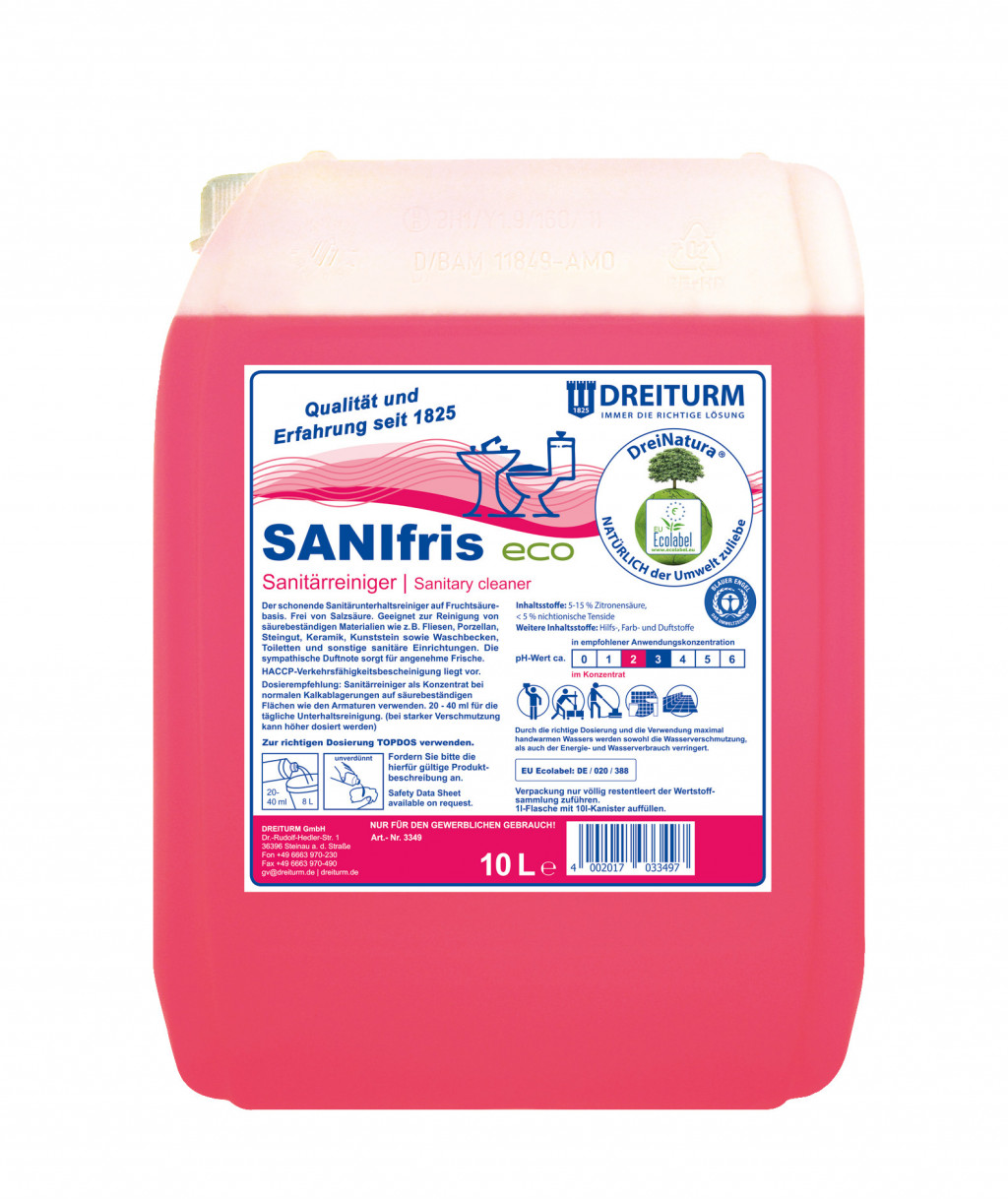 Dreiturm Sanifris Eco Sanitärreiniger 10 l Kanister