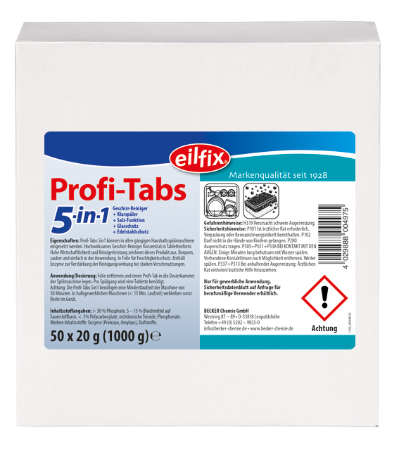 Eilfix Spülan Profi Tabs 5in1, über 20 min.