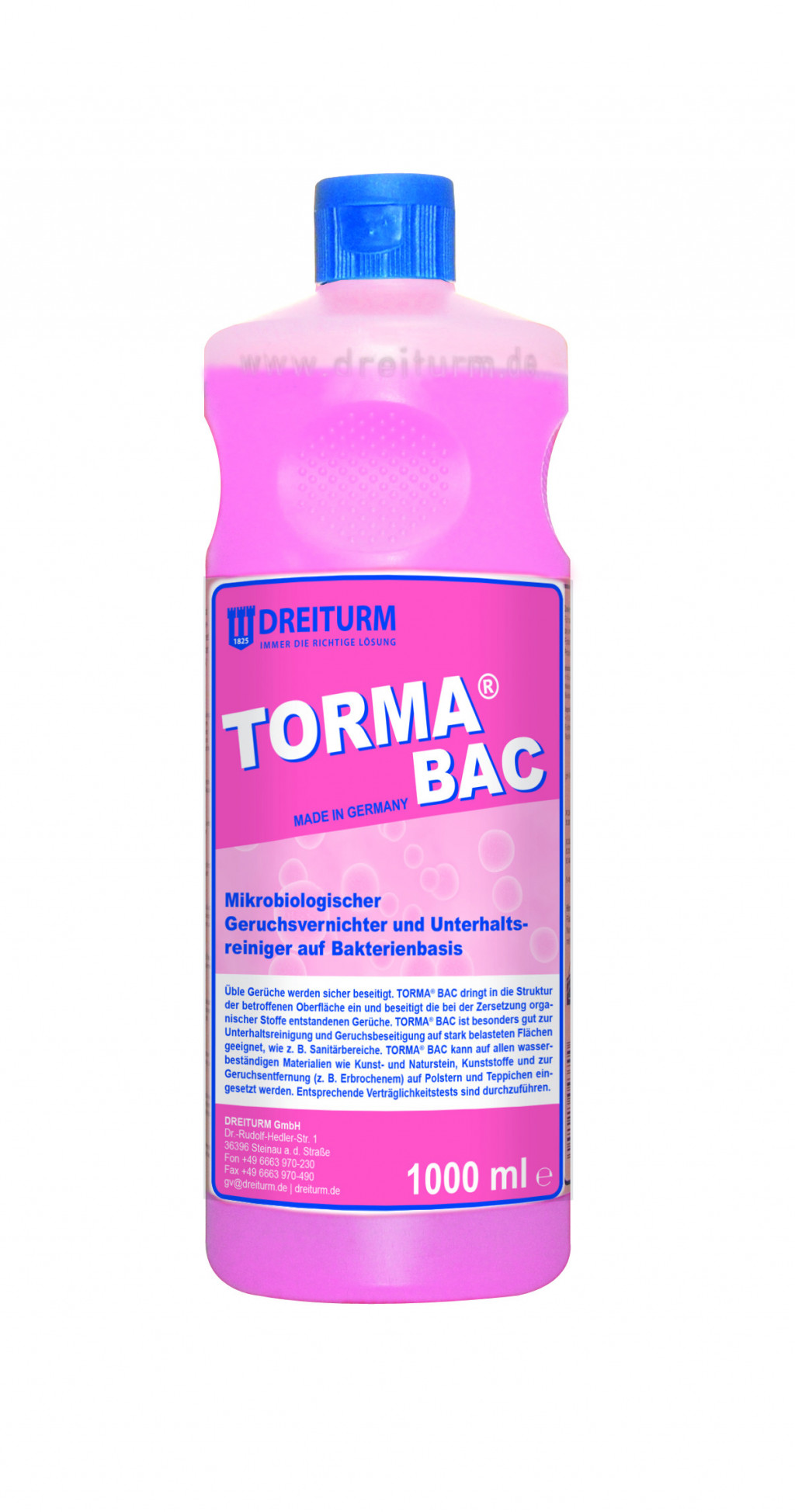 Dreiturm Torma Bac Geruchsvernichter, 1000 ml Flasche