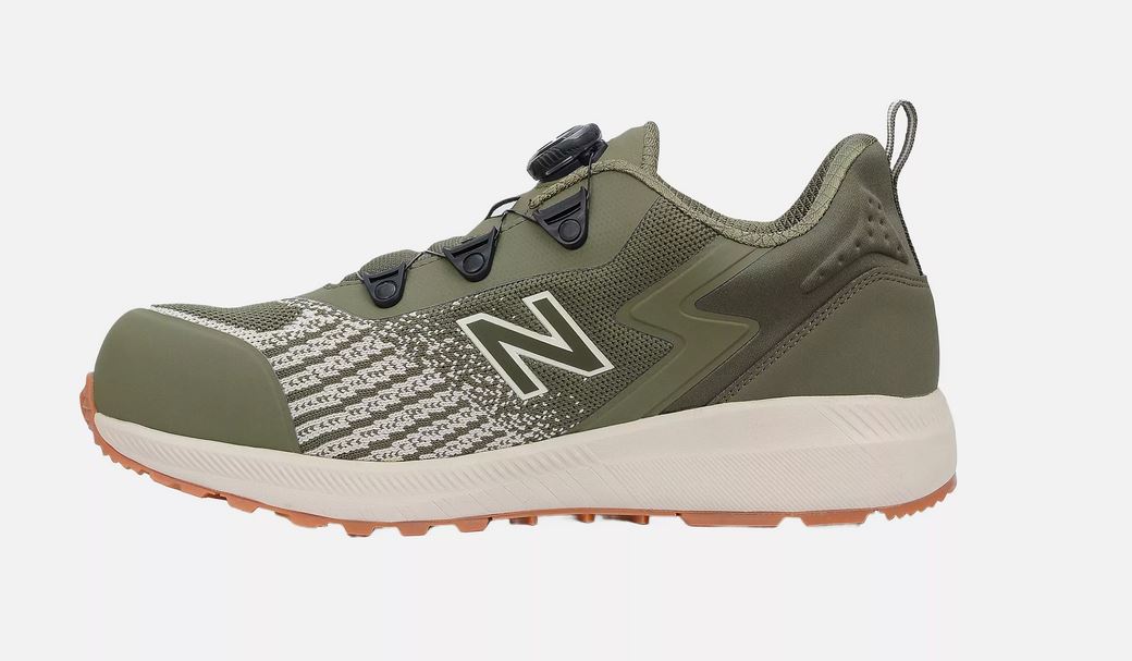 New Balance Speedware Boa Halbschuh S1P, olive-weiß