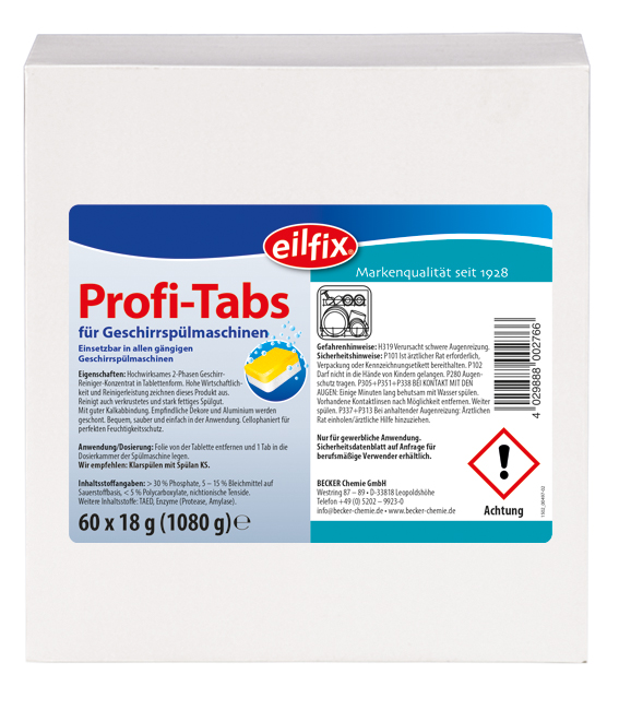 Eilfix Spülan Profi Tabs, über 20 min.