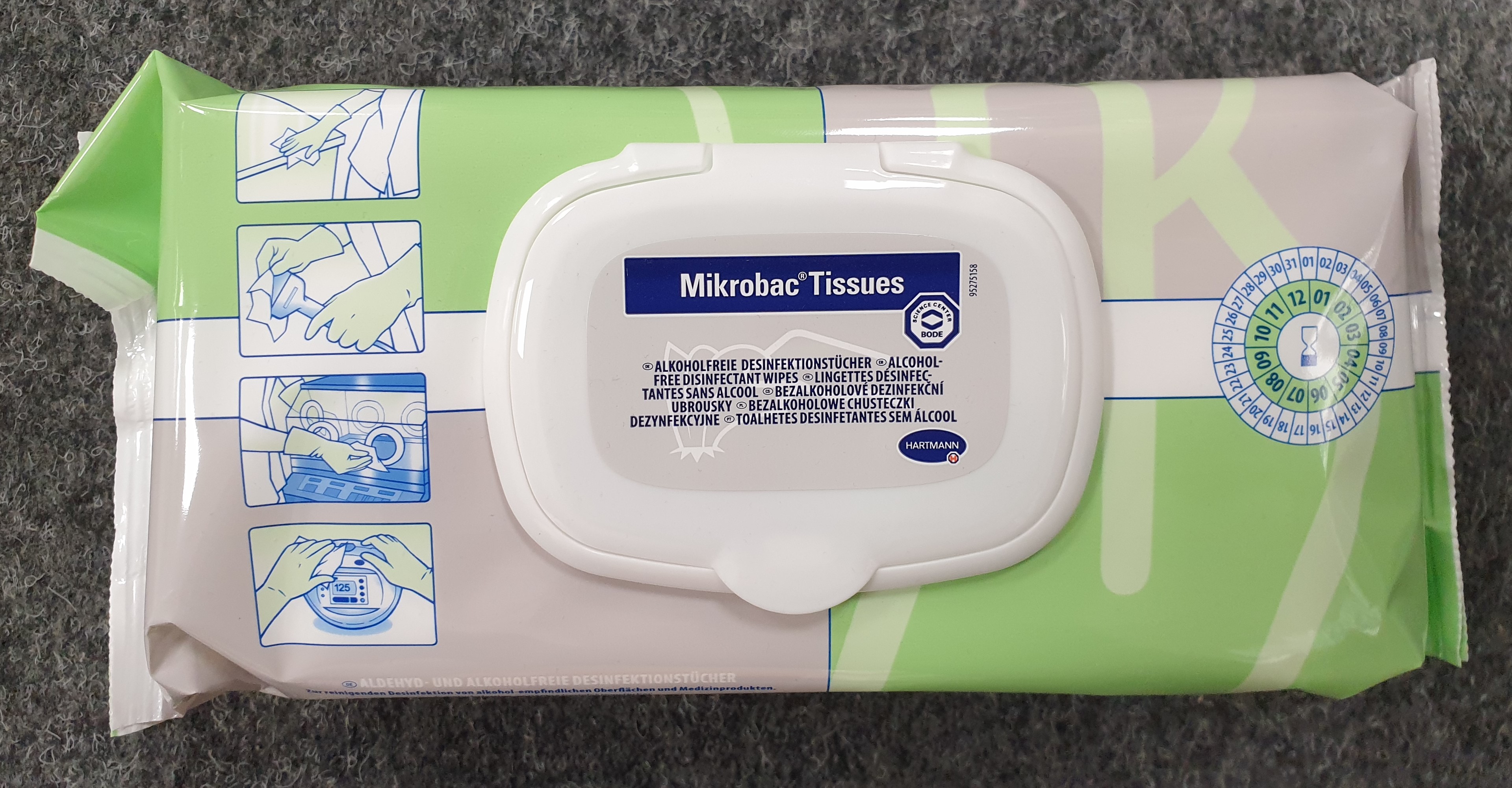 Mikroback Desinfektionstücher, Pack á 80 Stück